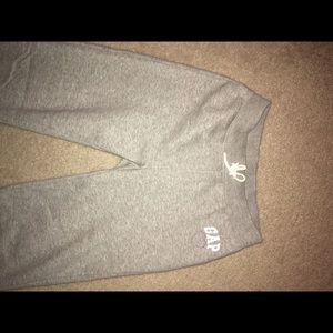 Gray sweatpants